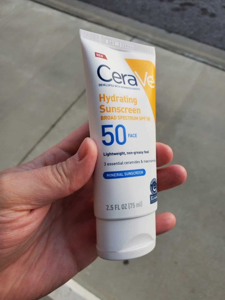 CeraVe 100% Mineral Sunscreen with SPF 50