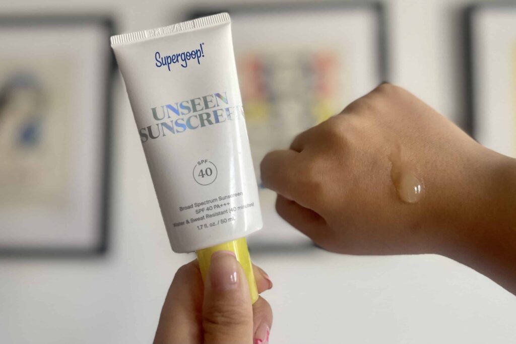 Supergoop Unseen Sunscreen dupe