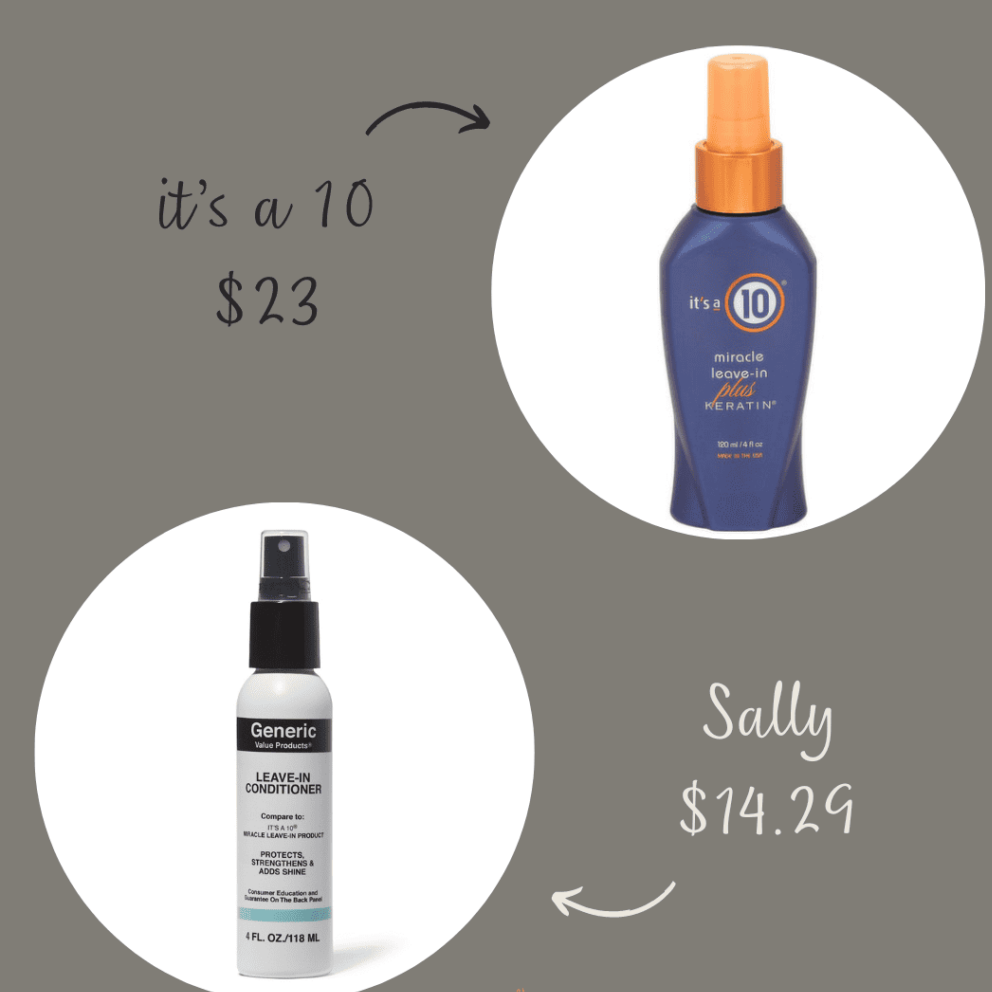 Sally Beauty Leave-in Conditioner Compare to It's a 10 Miracle Leave-In