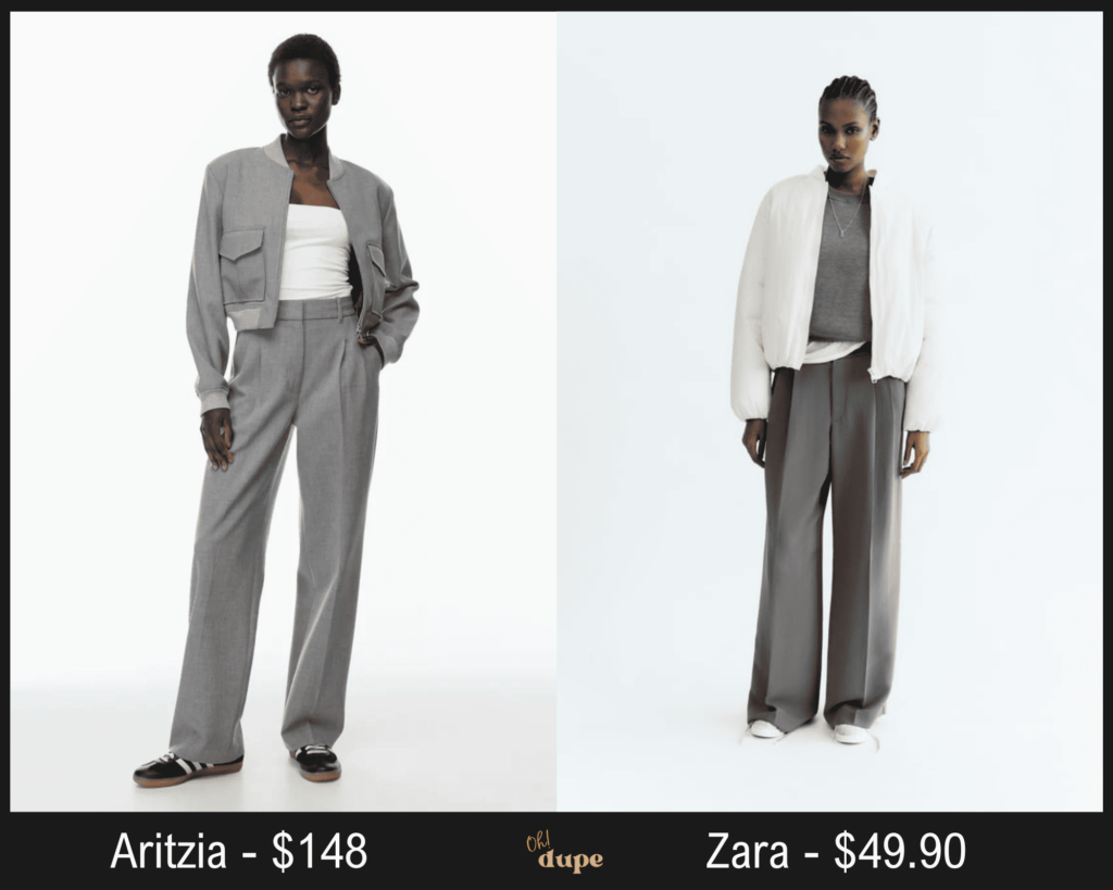 Full Length Pleated Pants from Zara