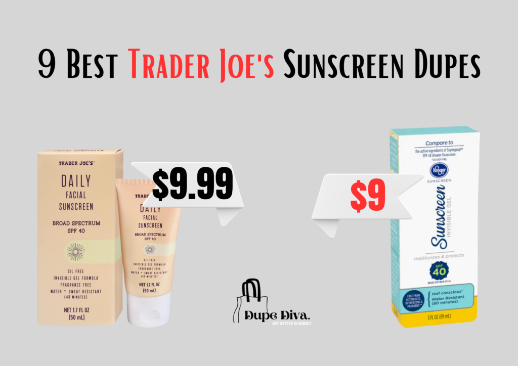 Trader Joe's Sunscreen Dupe