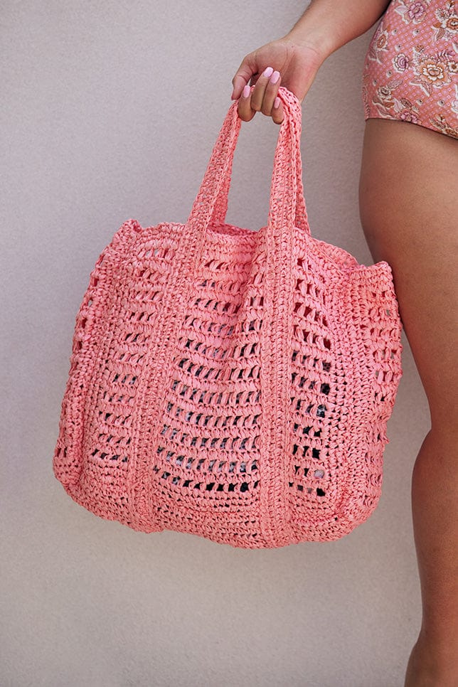 Capriosca Woven Tote Beach Bag 