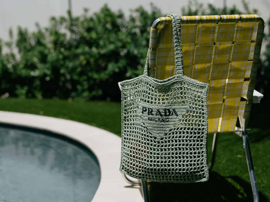 What is the Prada Raffia Beach Bag