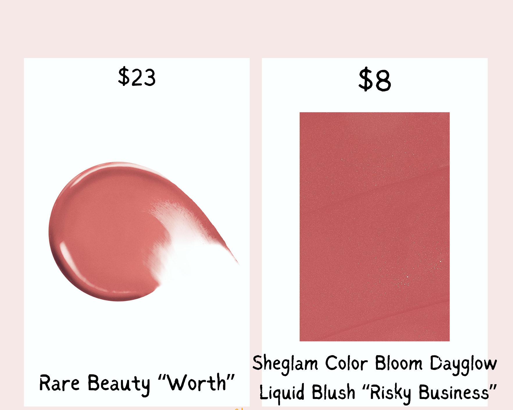 rare beauty worth blush dupe